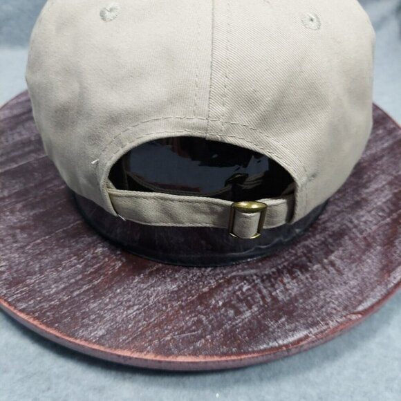 John Deere Logo Cotton Hat Tan/Khaki Adjustable Green Power Farming Embroidered - Picture 4 of 15